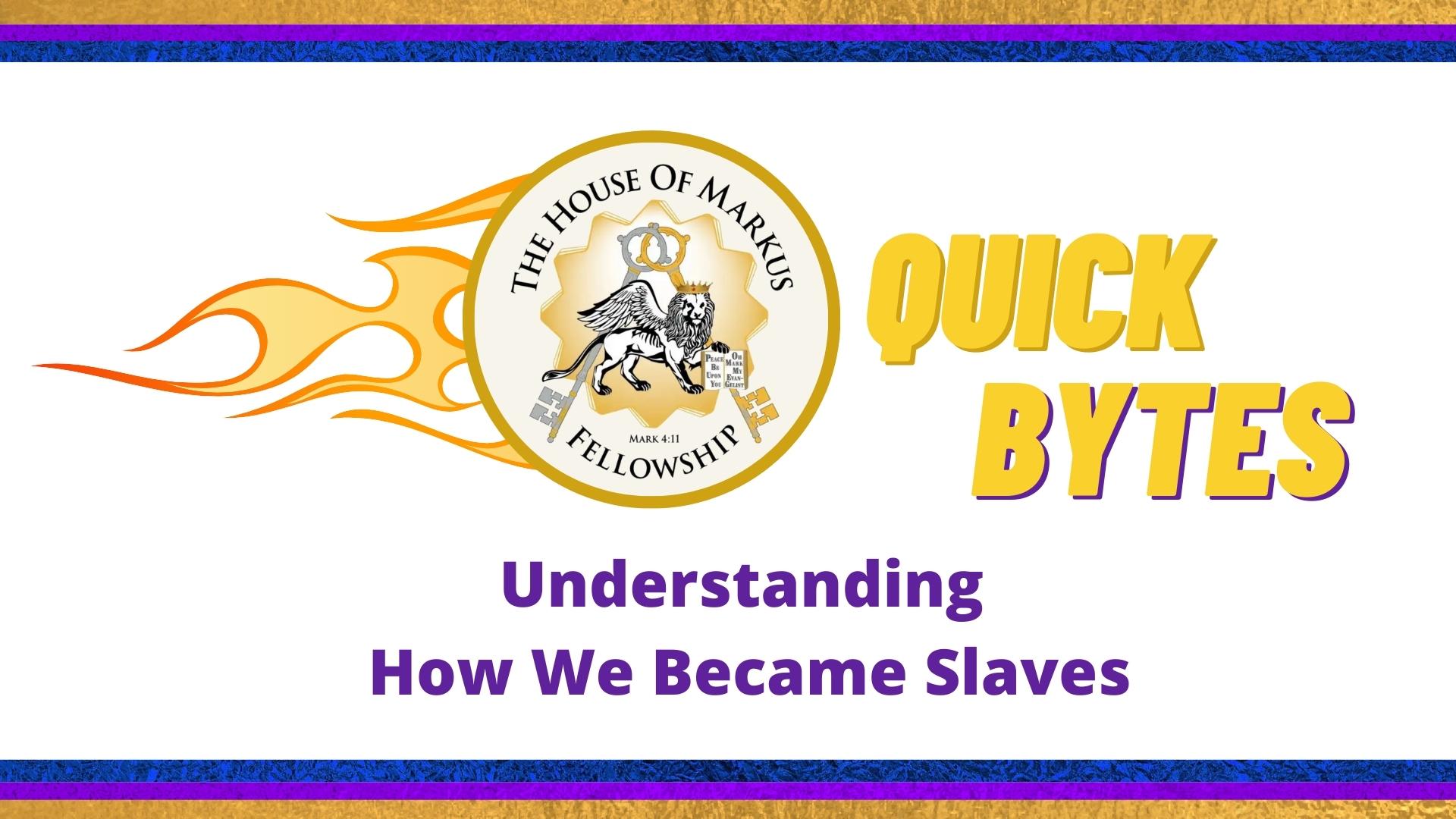 Quick Bytes: Understanding How We Became Slaves