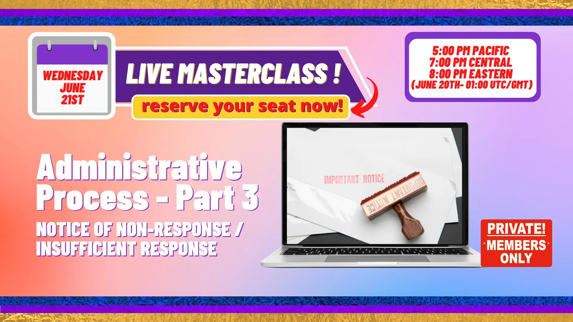 2023-06-20 Webinar Masterclass & Q&A