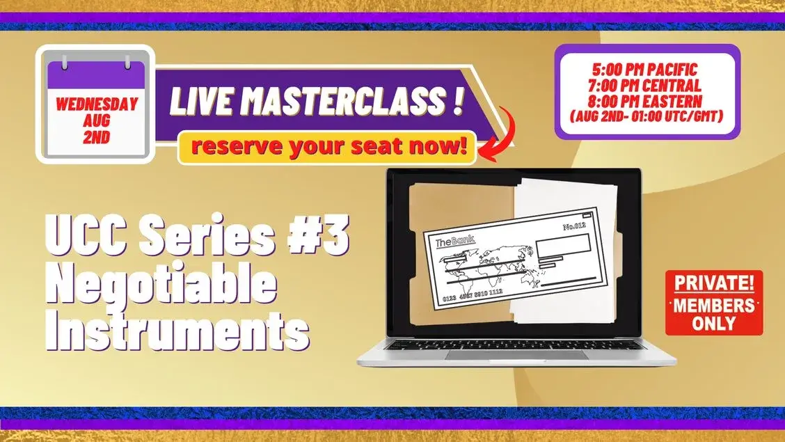 2023-08-02 Webinar Masterclass and Q&A - UCC Series 3 - Part 3 Negotiable Instruments Pt.1