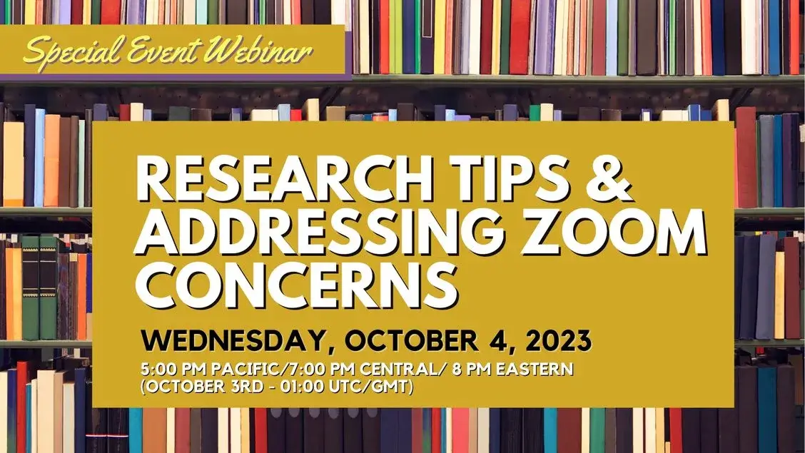 2023-10-04 Special Webinar - Membership Info.