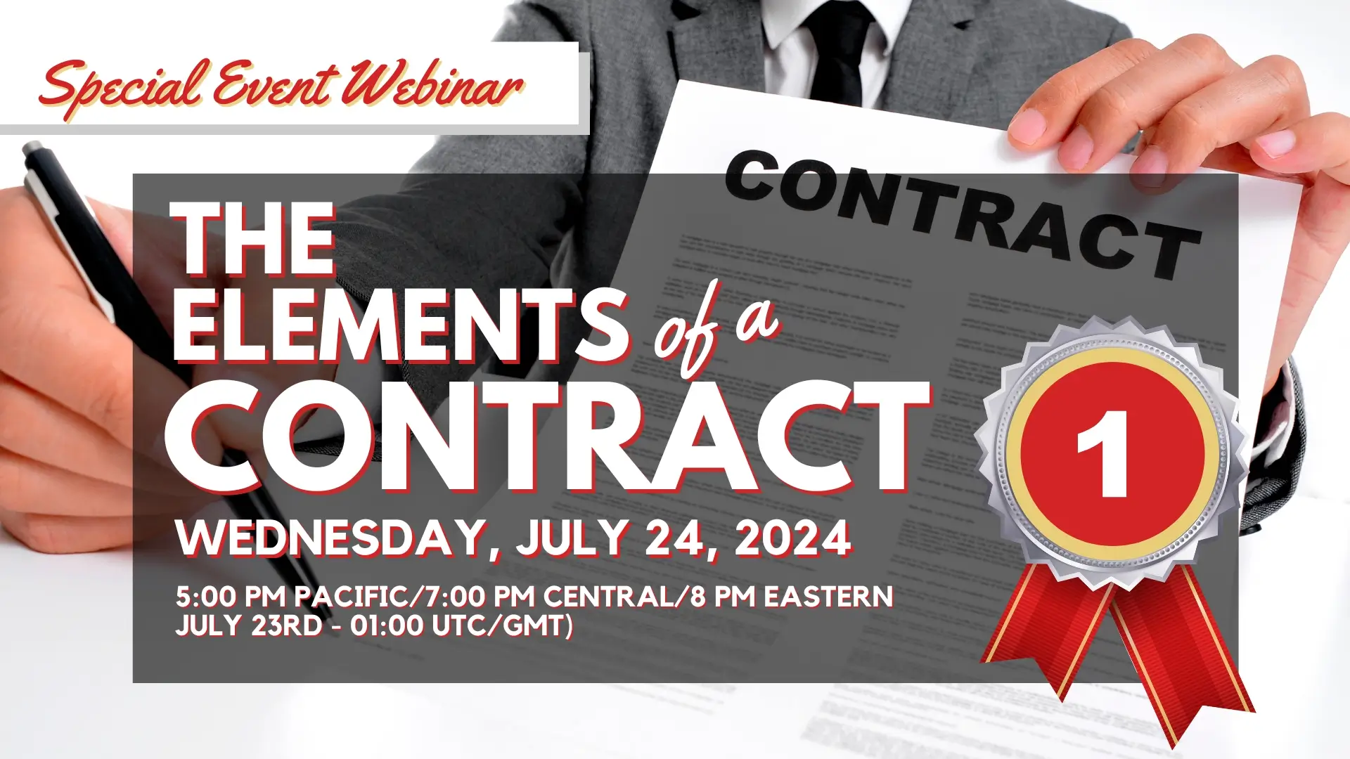 2024-07-24 Special Webinar - Contract Part I