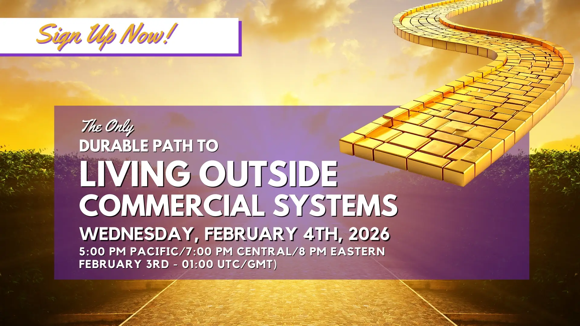 2026-02-04 The Only Durable Path to Living Outside Commercial Systems and Q&A