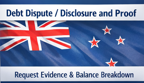 Unsecured Debt Dispute Letter - AU