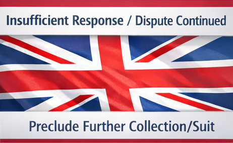 Insufficient Response by Debt Collector - U.K.